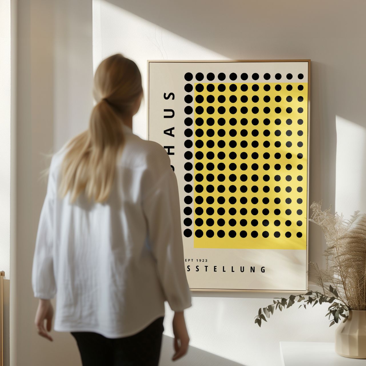 Bauhaus Amarillo Preciso Póster