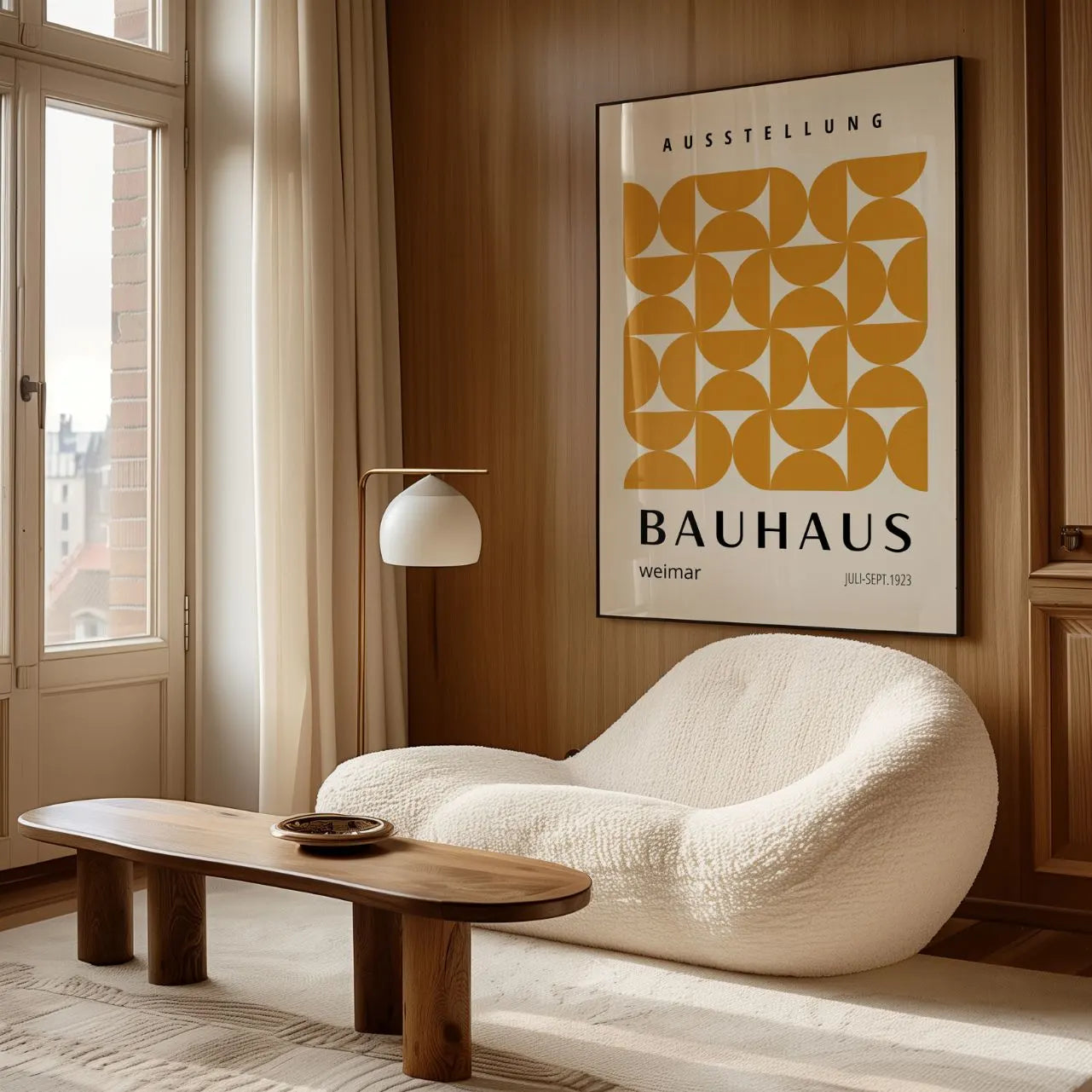 Bauhaus Dorado Equilibrio Póster