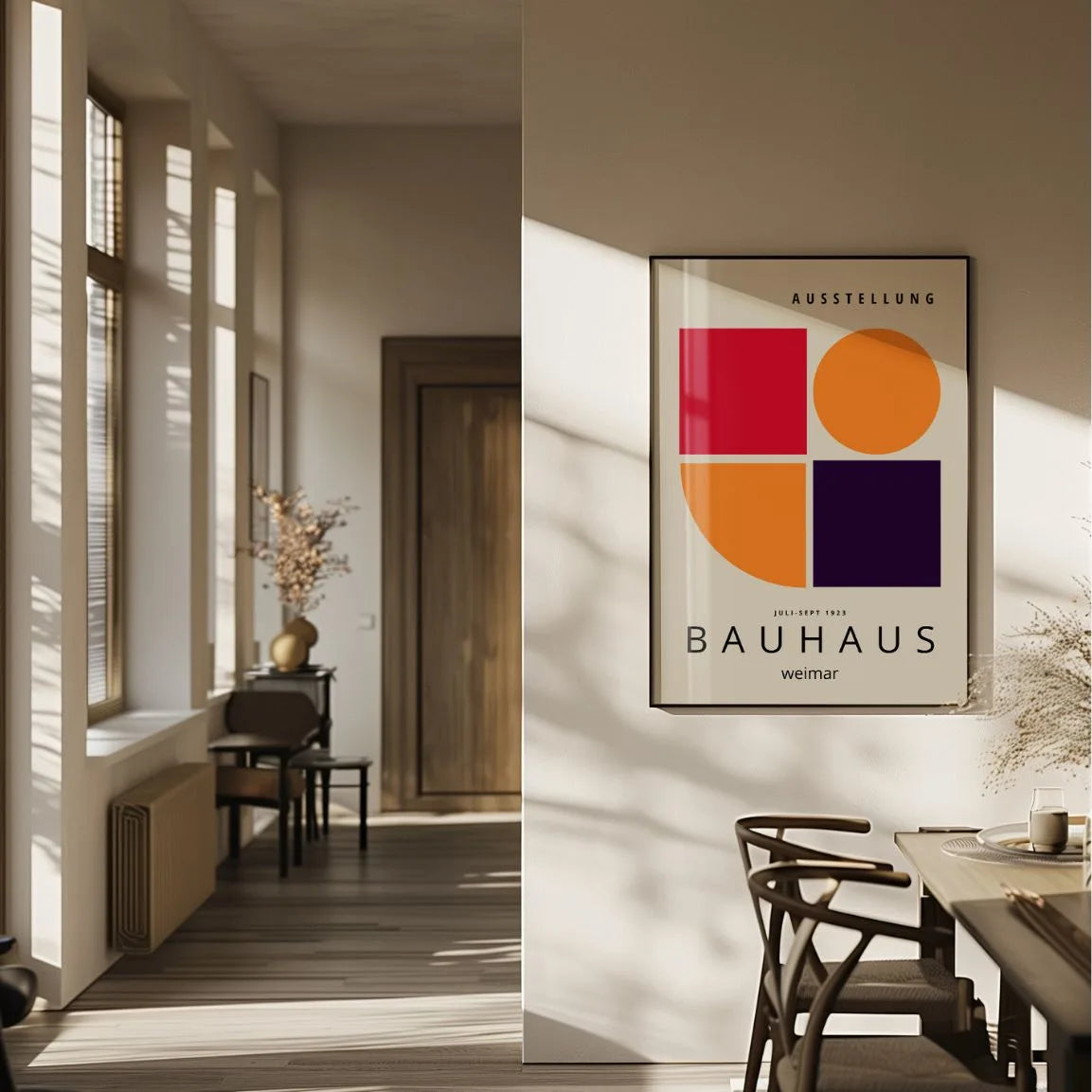 Bauhaus Rojo Impacto Póster