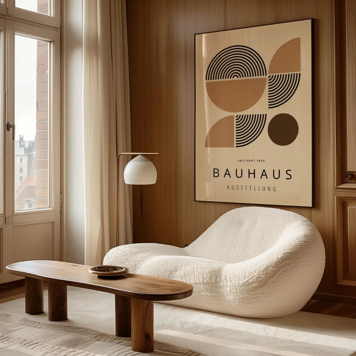 Bauhaus Mitades Geométricas Póster