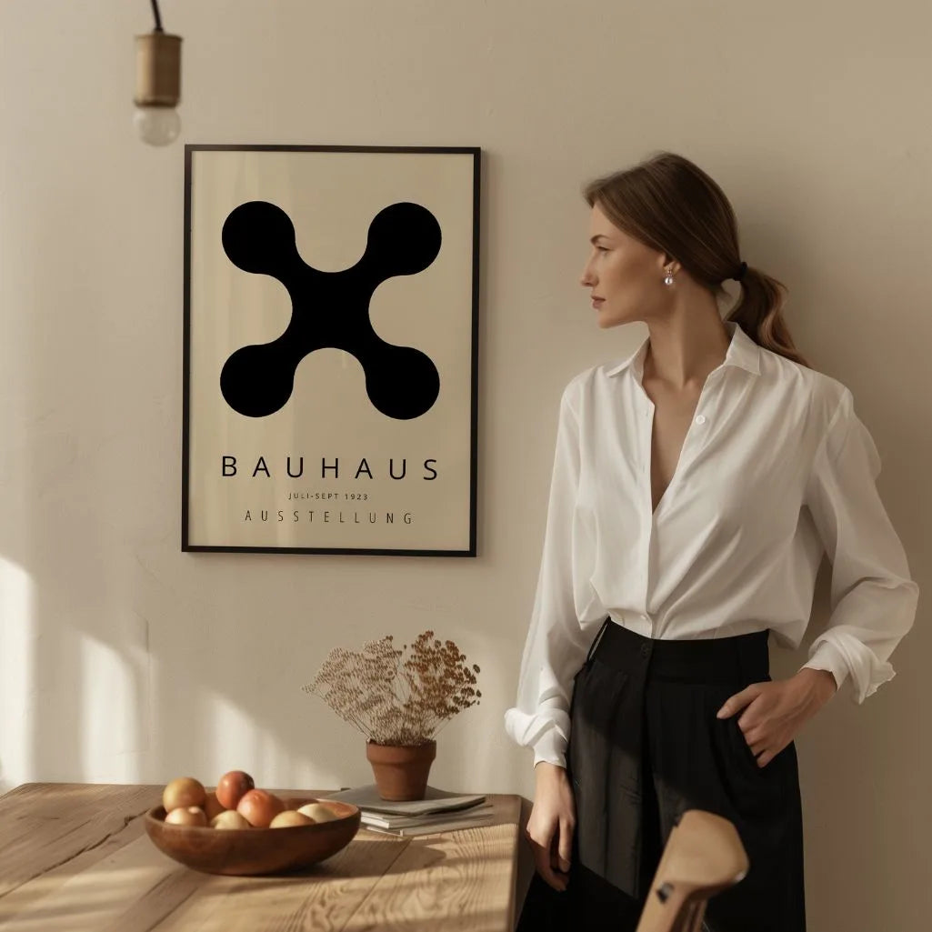 Bauhaus Forma Negra Póster