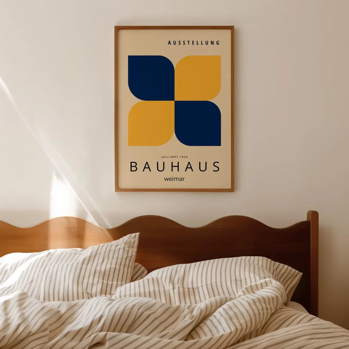 Bauhaus Amarillo Azul Marino Póster