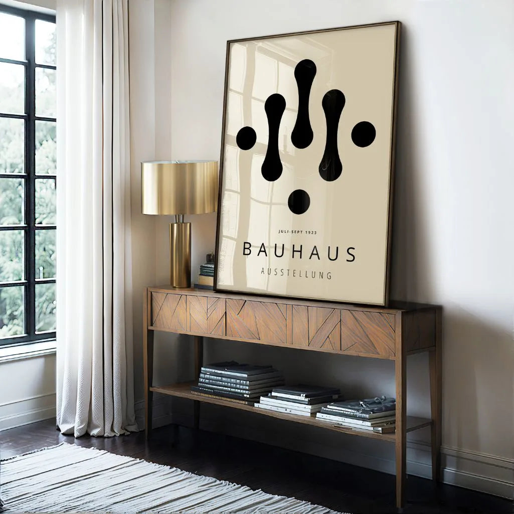 Póster Bauhaus Gotas Geometría