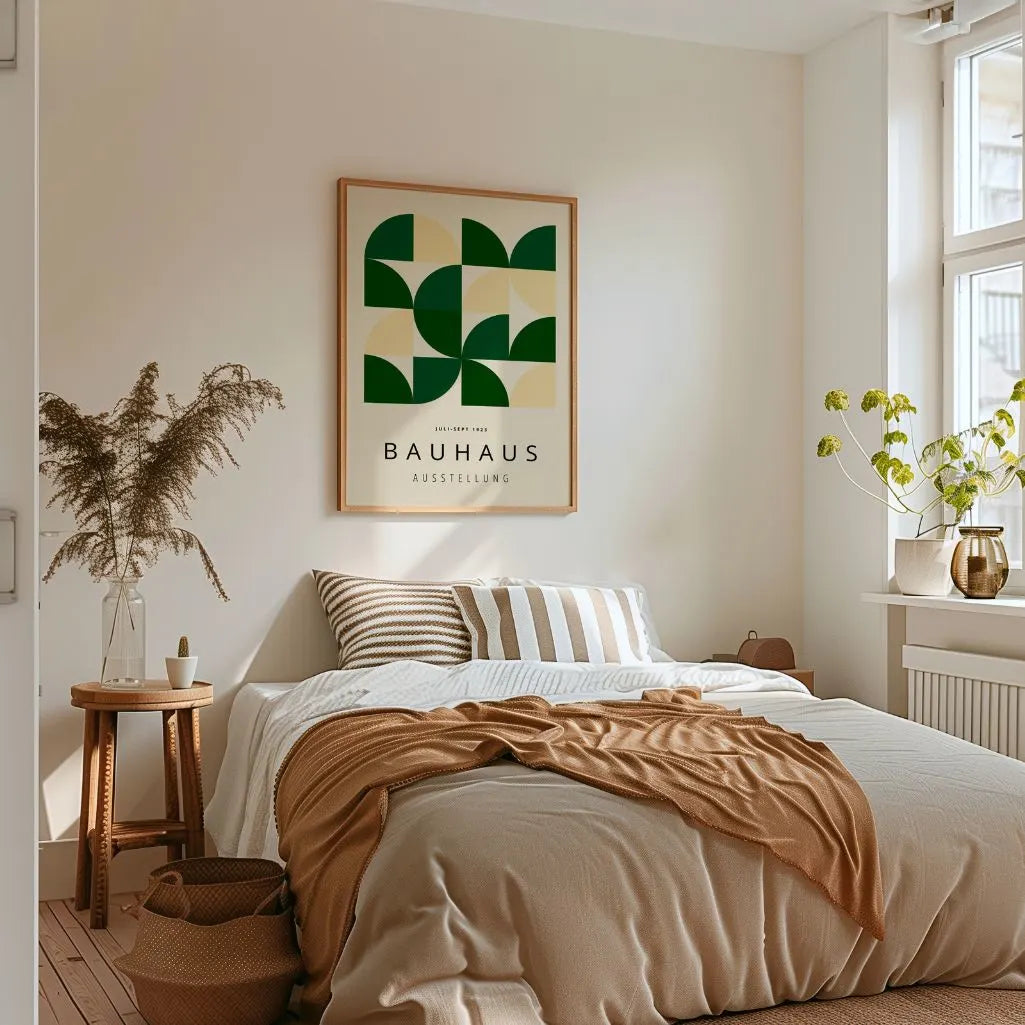 Bauhaus Verde Sereno Póster