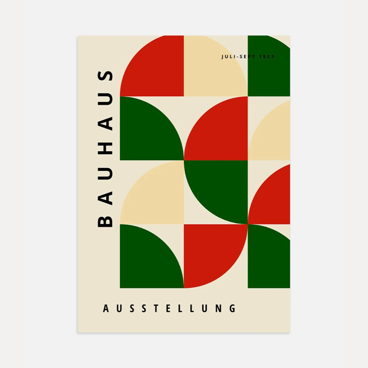Bauhaus Rojo Verde Póster