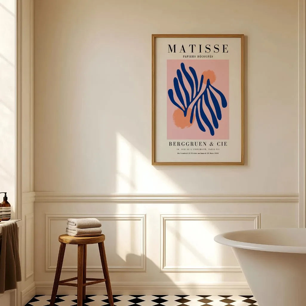 Matisse Azul Botánico Póster