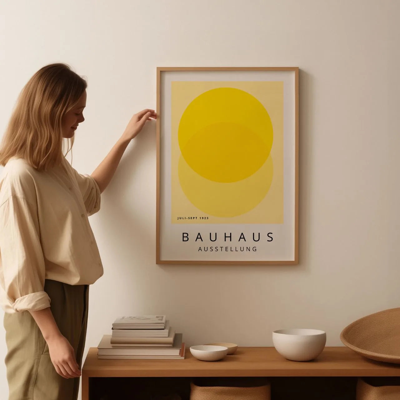 Bauhaus Amarillo Calma Póster