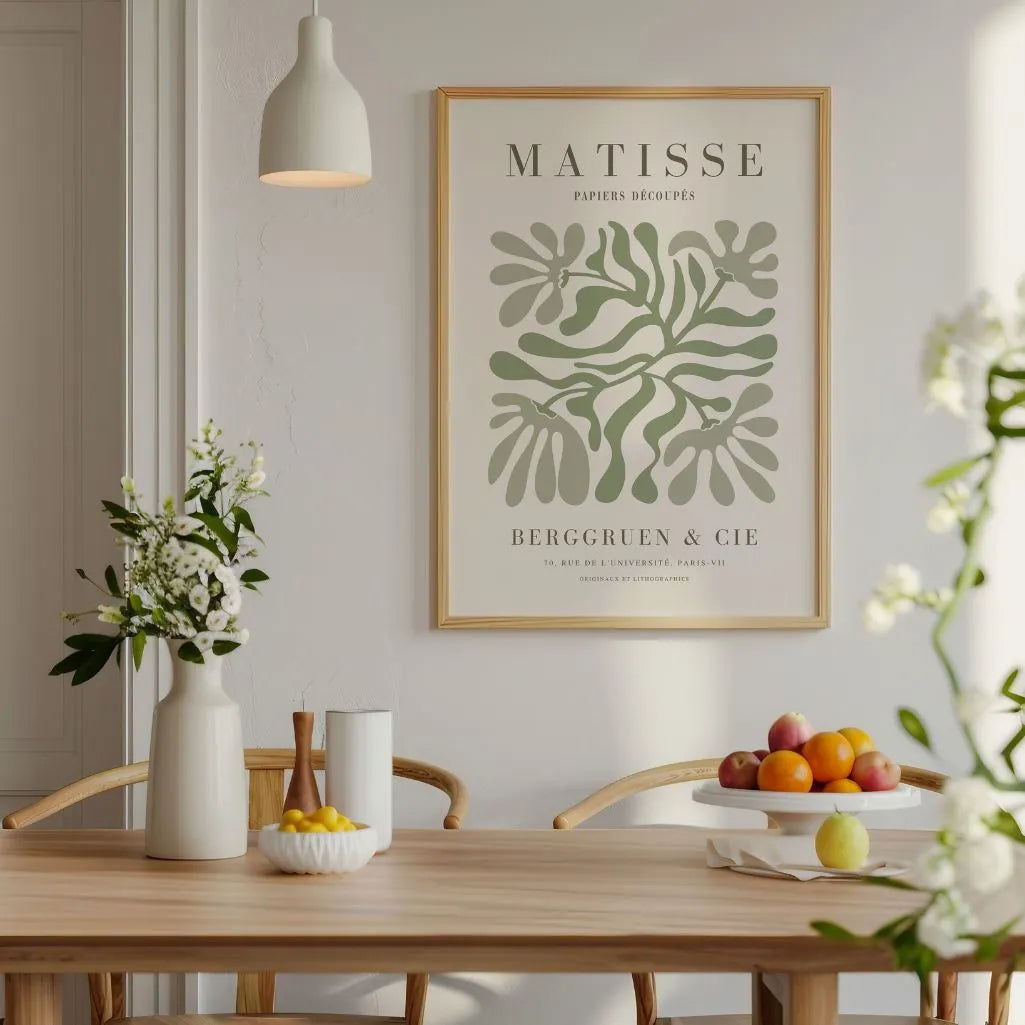 Henri Matisse Simetría Verde Póster