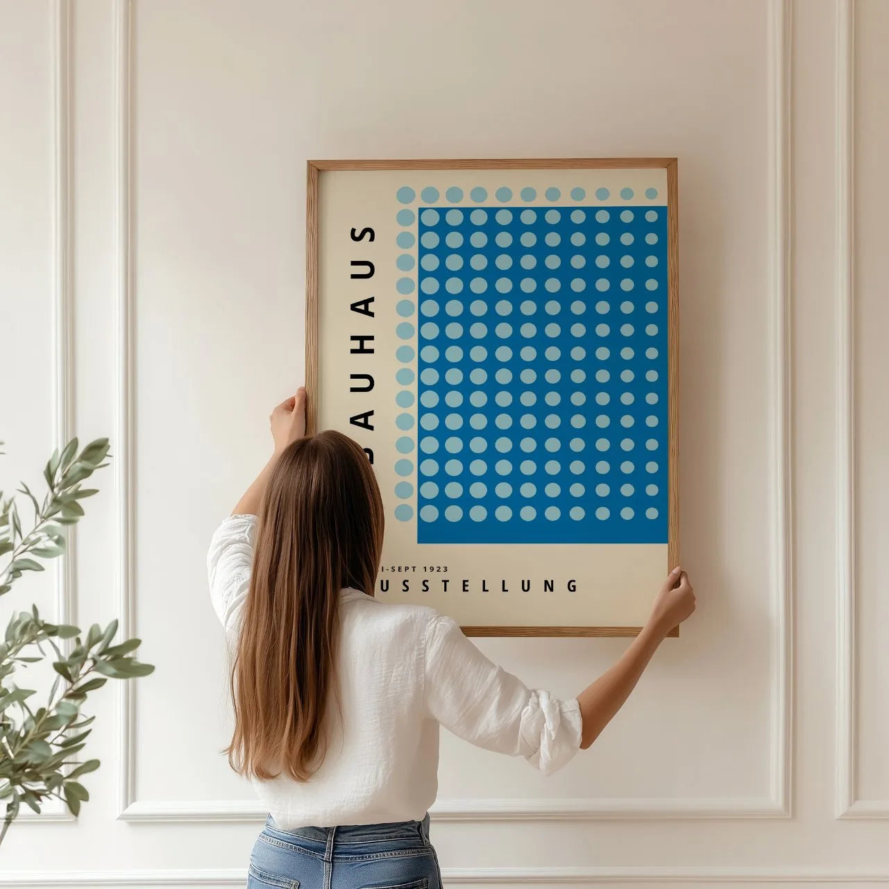 Bauhaus Azul Armonía Póster