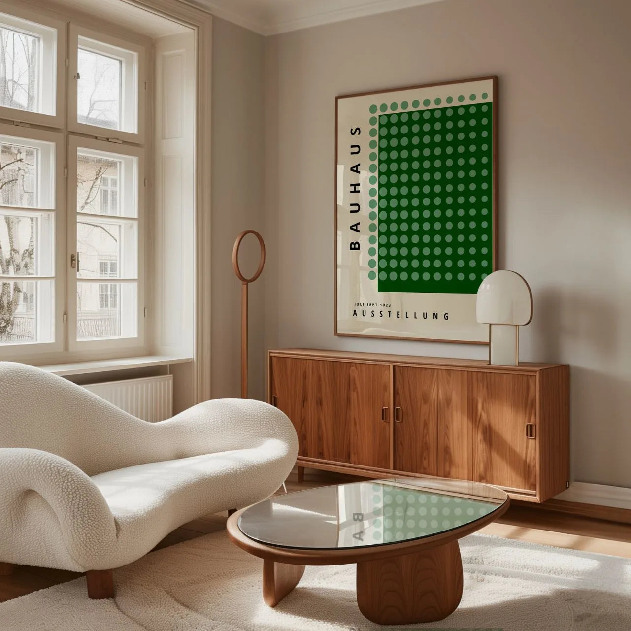 Bauhaus Verde Sereno Póster