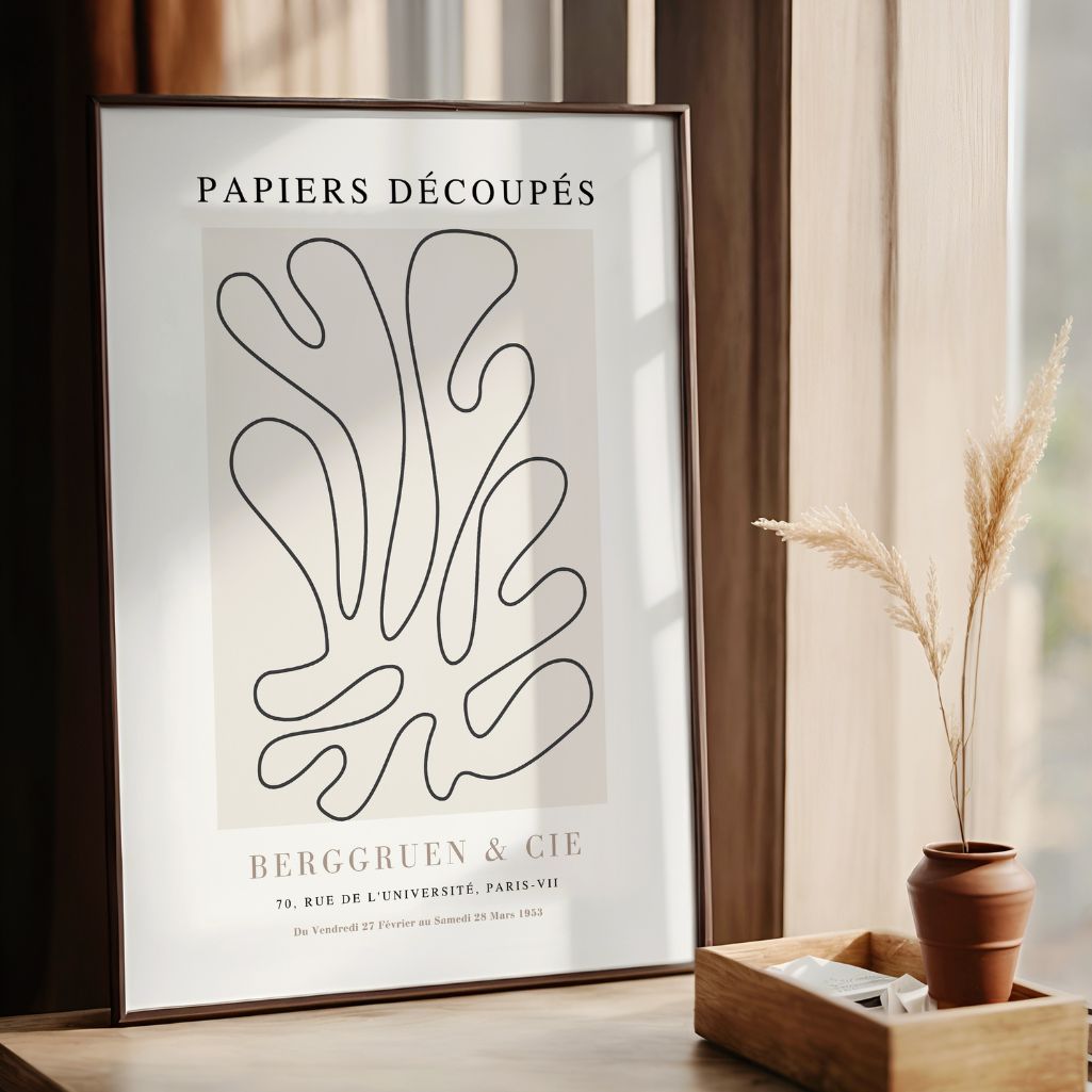 Póster Matisse Coral Dibujo Lineal