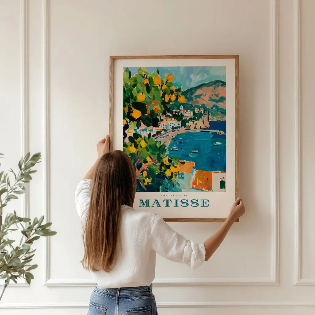 Matisse Amalfi Azul Póster
