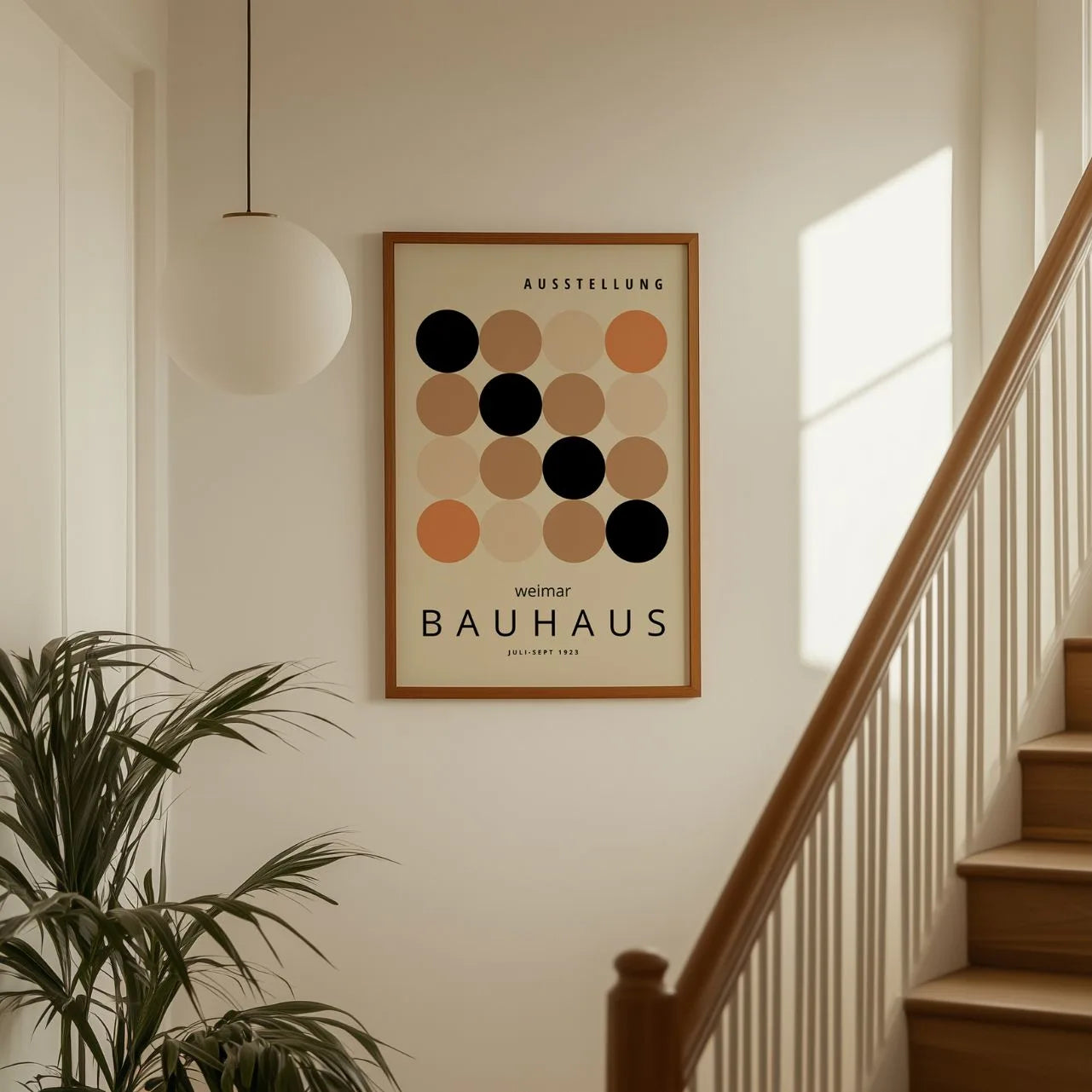 Bauhaus Beige Serenidad Póster
