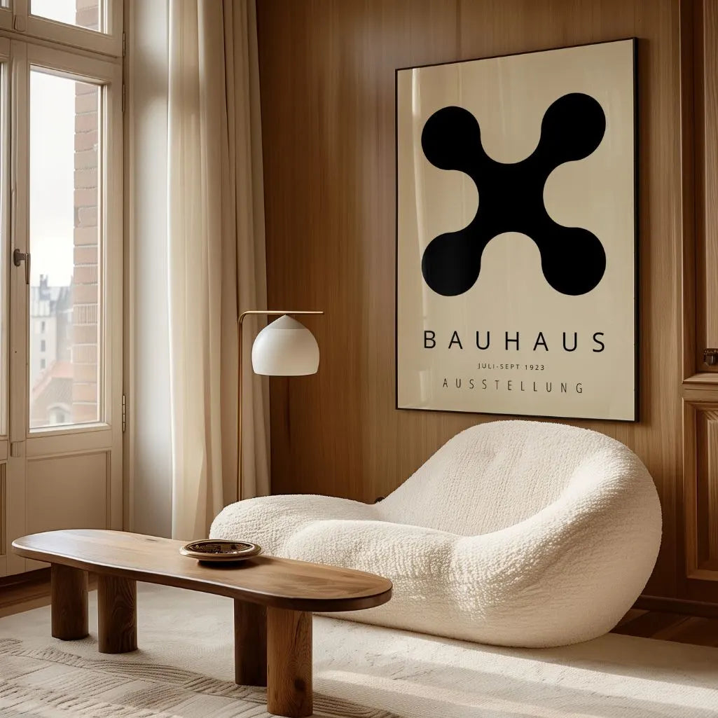 Bauhaus Forma Negra Póster