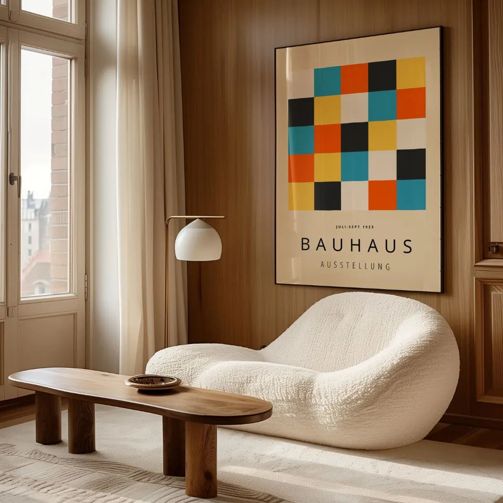Bauhaus Bloques Color Póster