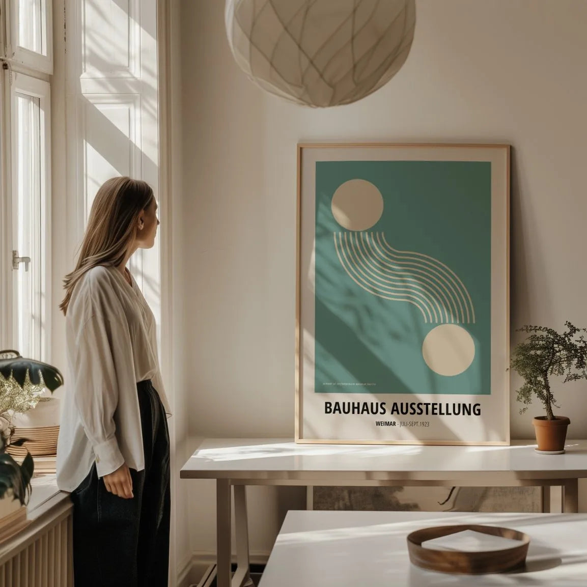 Bauhaus Movimiento Geométrico Póster