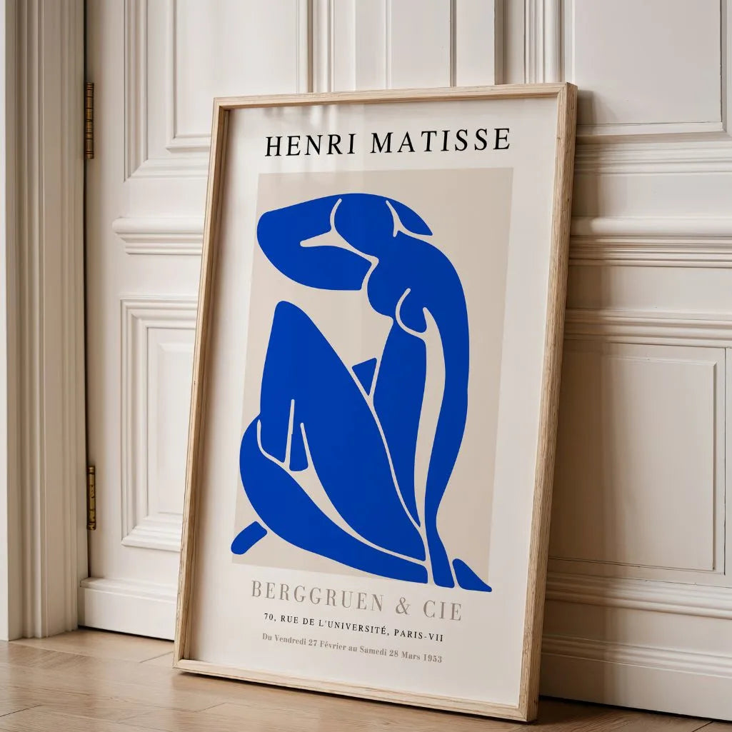 Matisse Nu Bleu Azul Intenso Póster