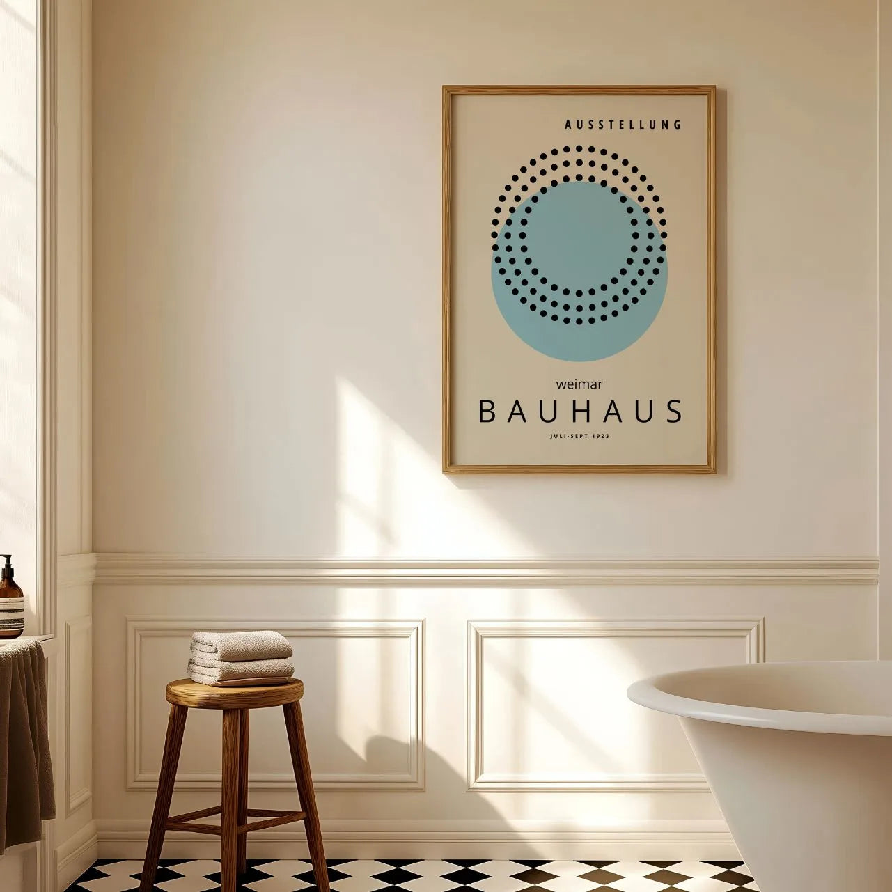 Bauhaus Azul Sereno Póster