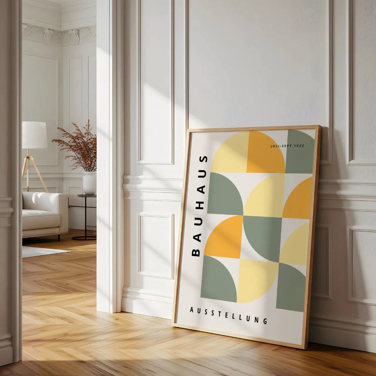 Bauhaus Pastel Suave Póster