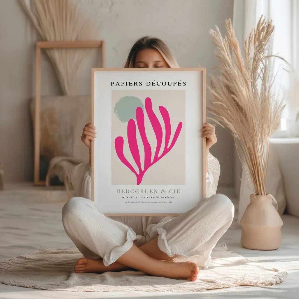 Matisse Fucsia Beige Póster