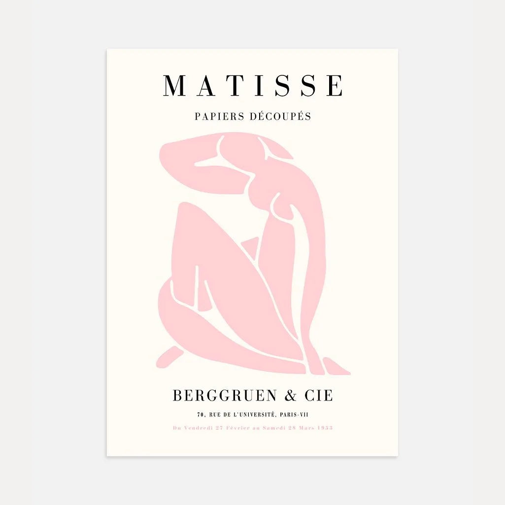 Henri Matisse Nu Bleu Edición Rosa Póster