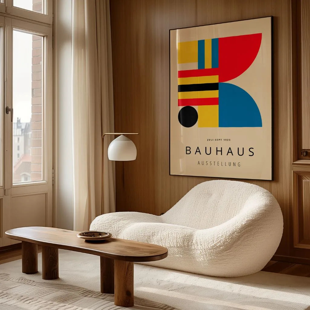 Bauhaus Rojo Intenso Póster