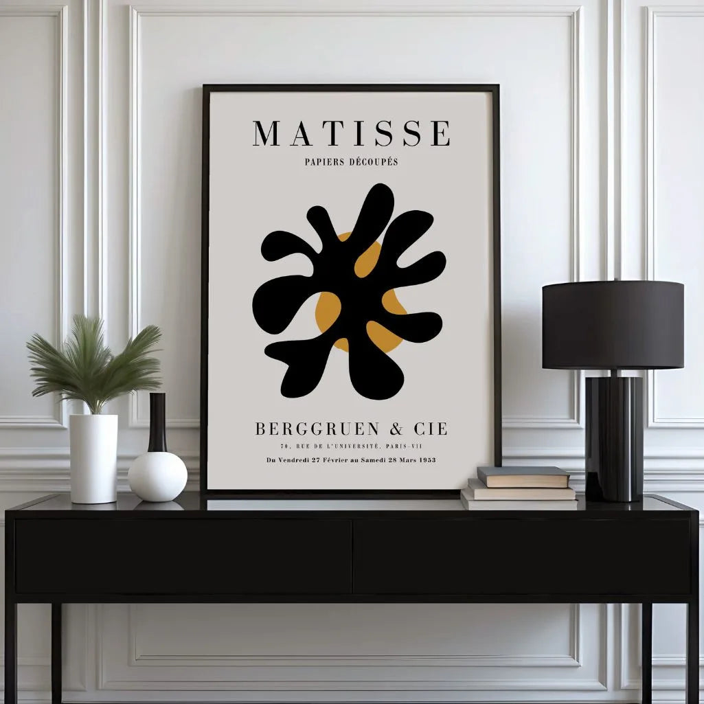 Póster Matisse Abstracción Negra