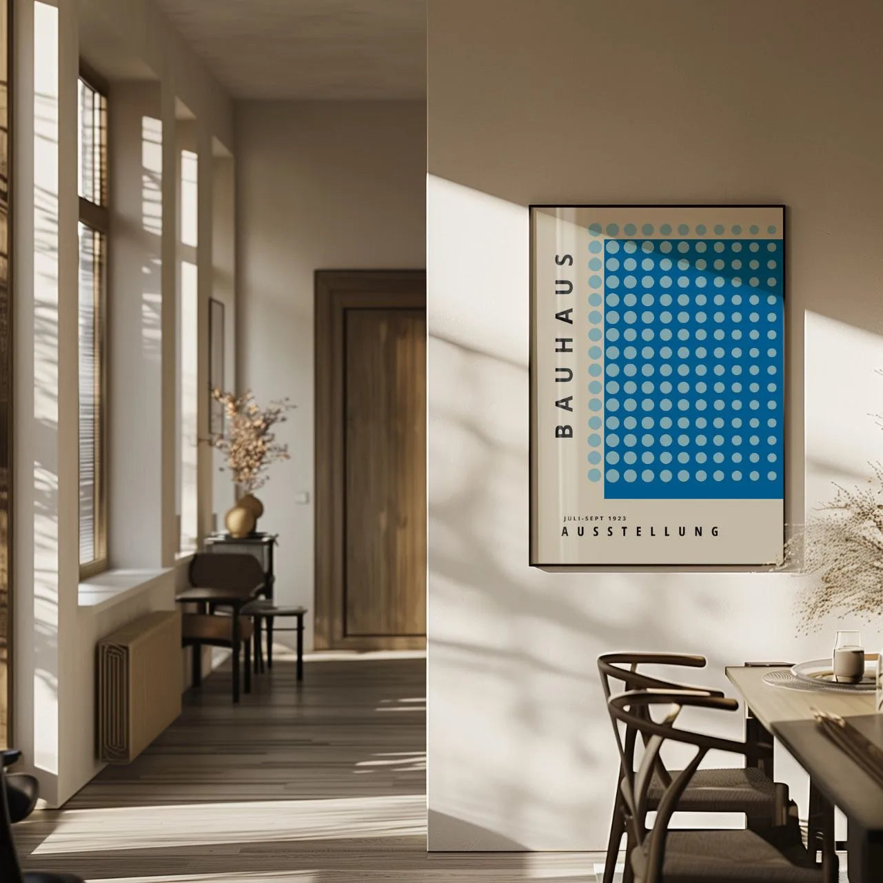 Bauhaus Azul Armonía Póster