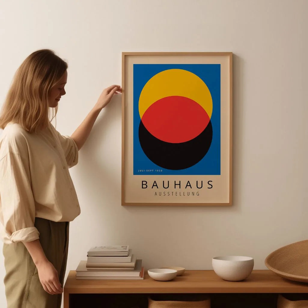 Bauhaus Azul Intenso Póster