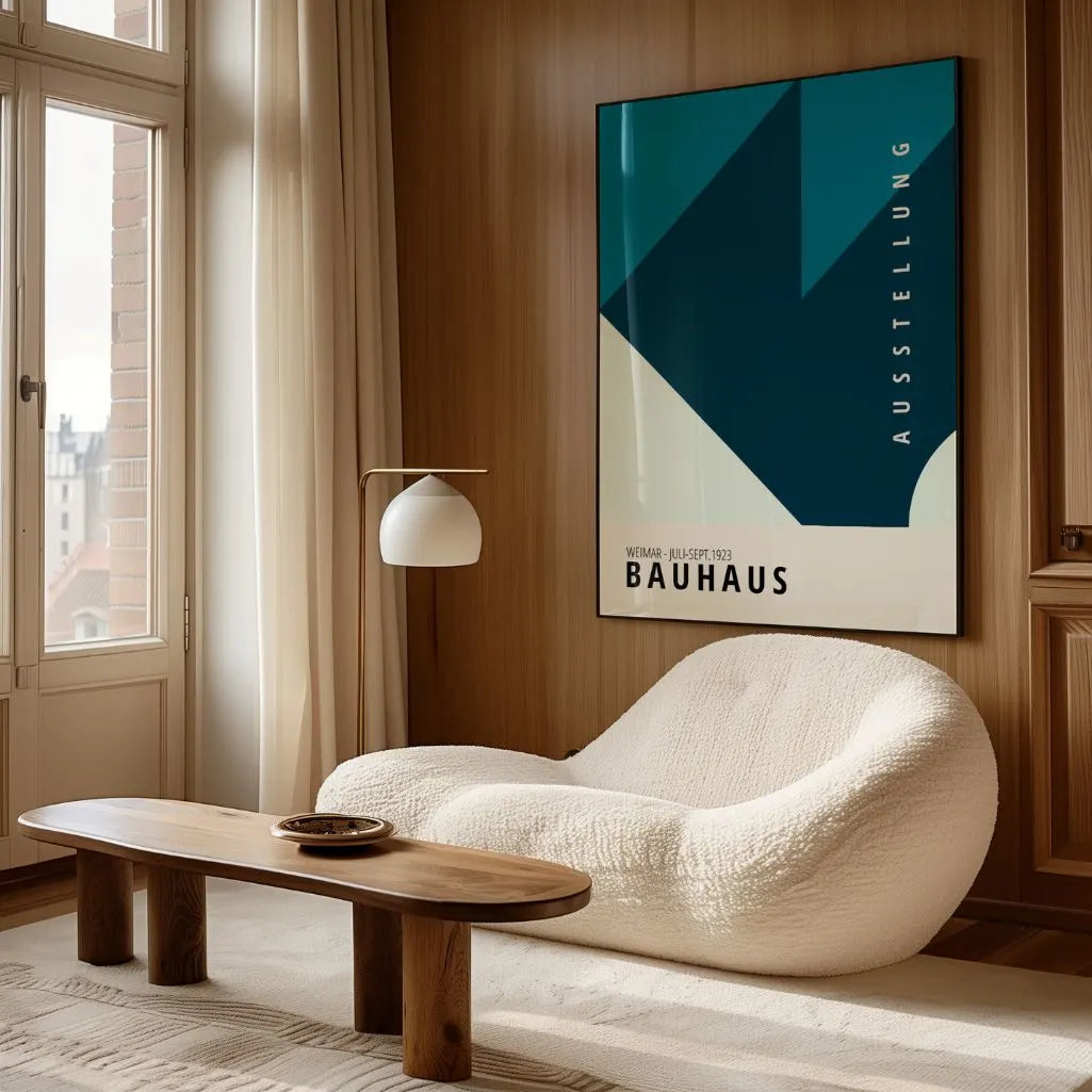 Bauhaus Azul Profundo Póster