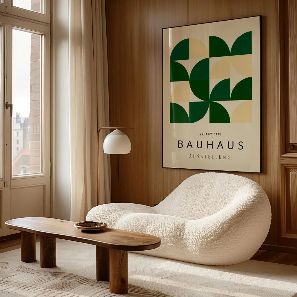 Bauhaus Verde Sereno Póster
