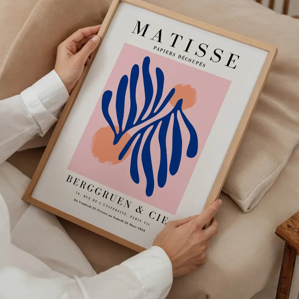 Matisse Azul Botánico Póster