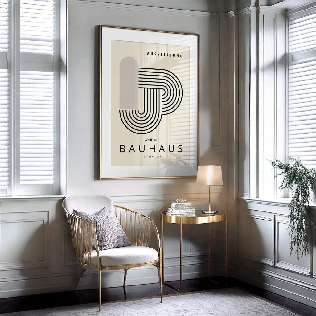 Póster Bauhaus Nudo Lineal