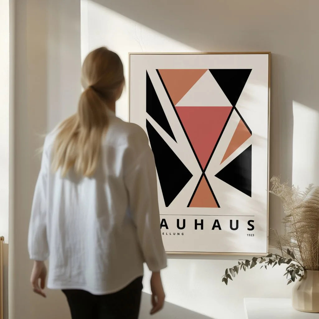 Bauhaus Terracota Firme Póster