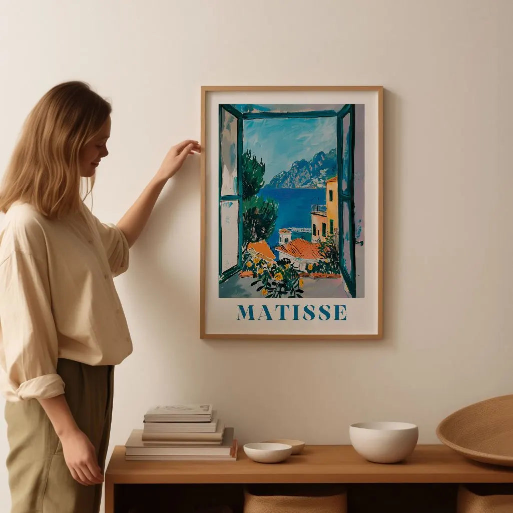 Matisse Ventana Amalfi Póster
