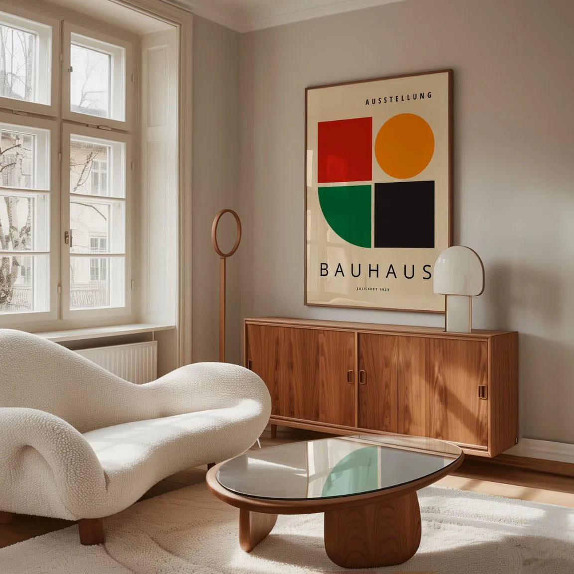Bauhaus Verde Armonía Póster