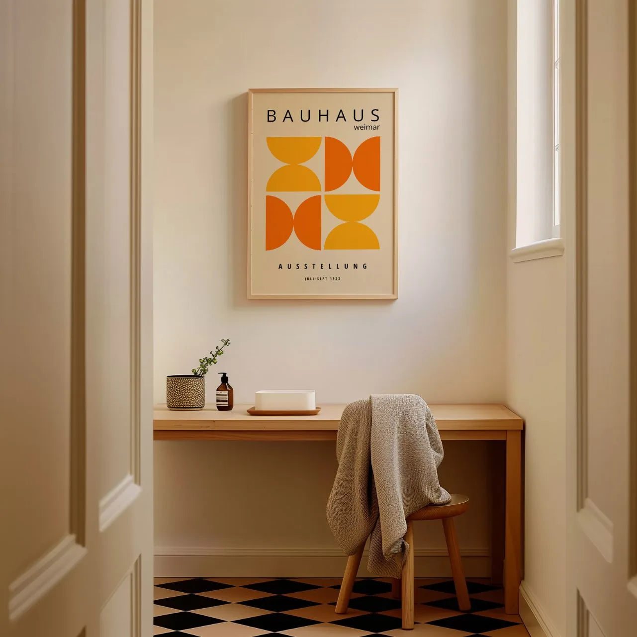 Bauhaus Naranja Vital Póster