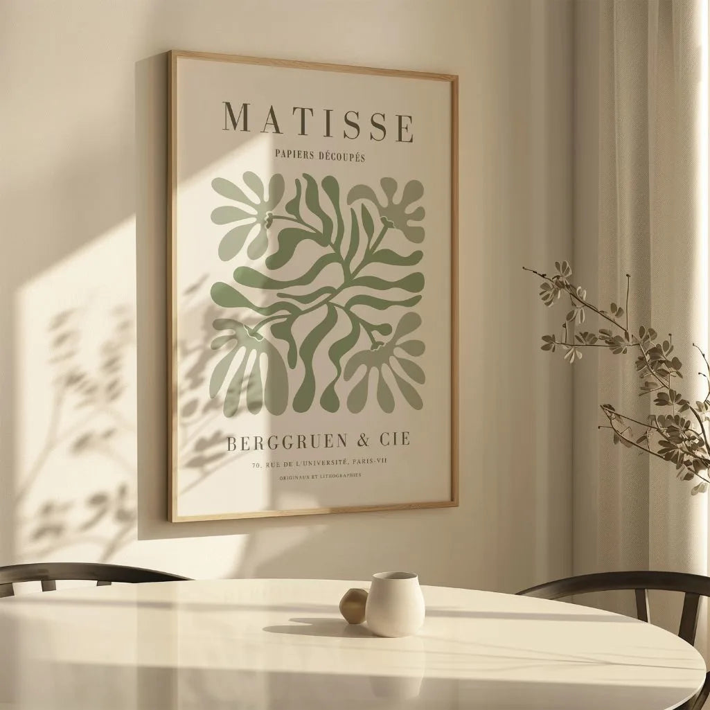 Henri Matisse Simetría Verde Póster