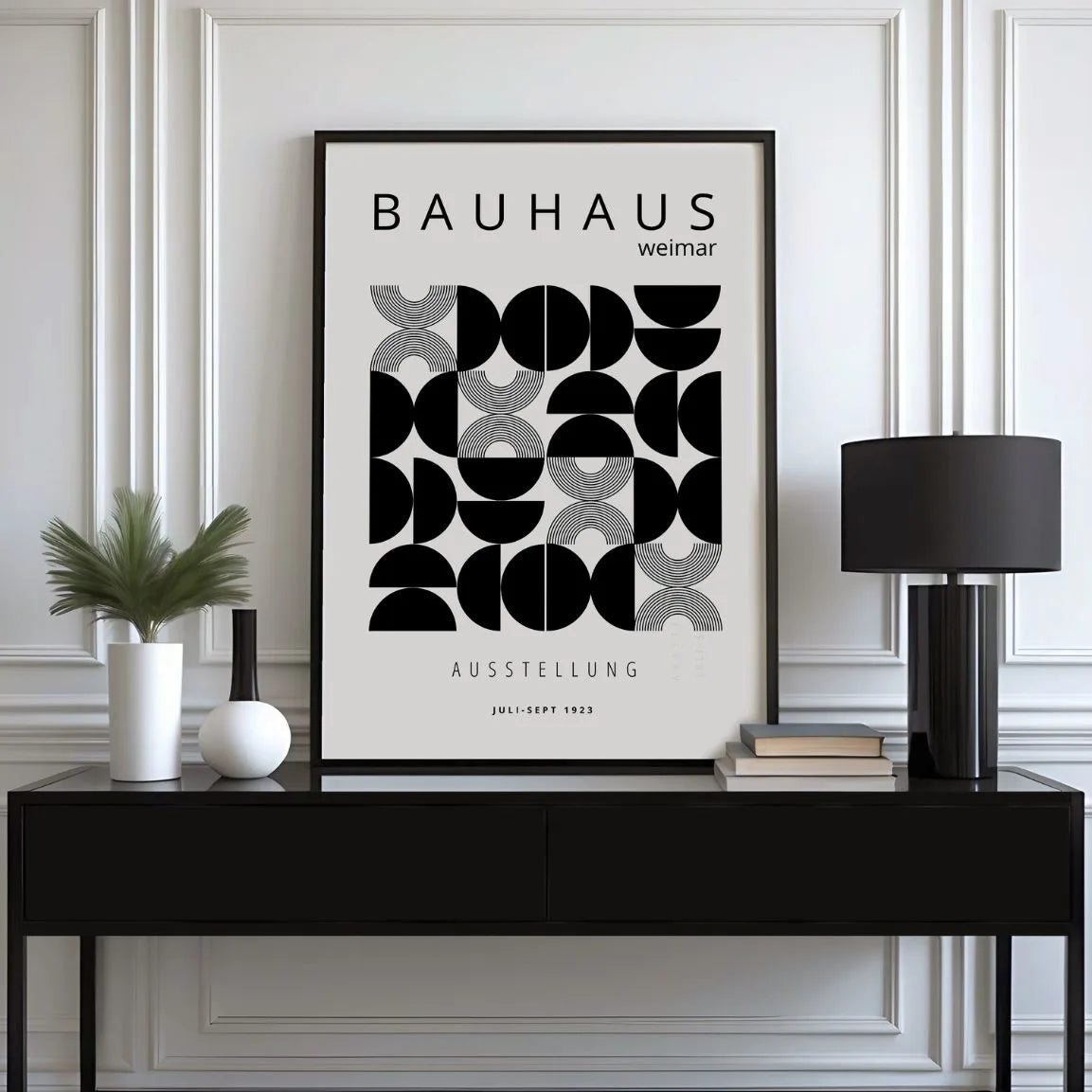 Póster Bauhaus Hemisferios Geometría