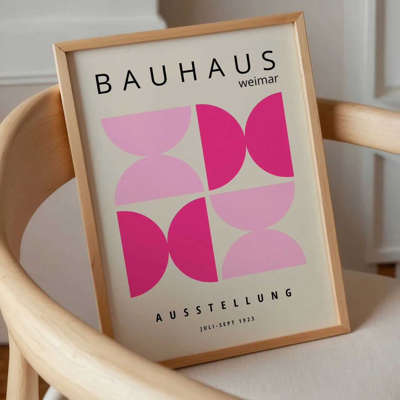 Bauhaus Rosa Impacto Póster