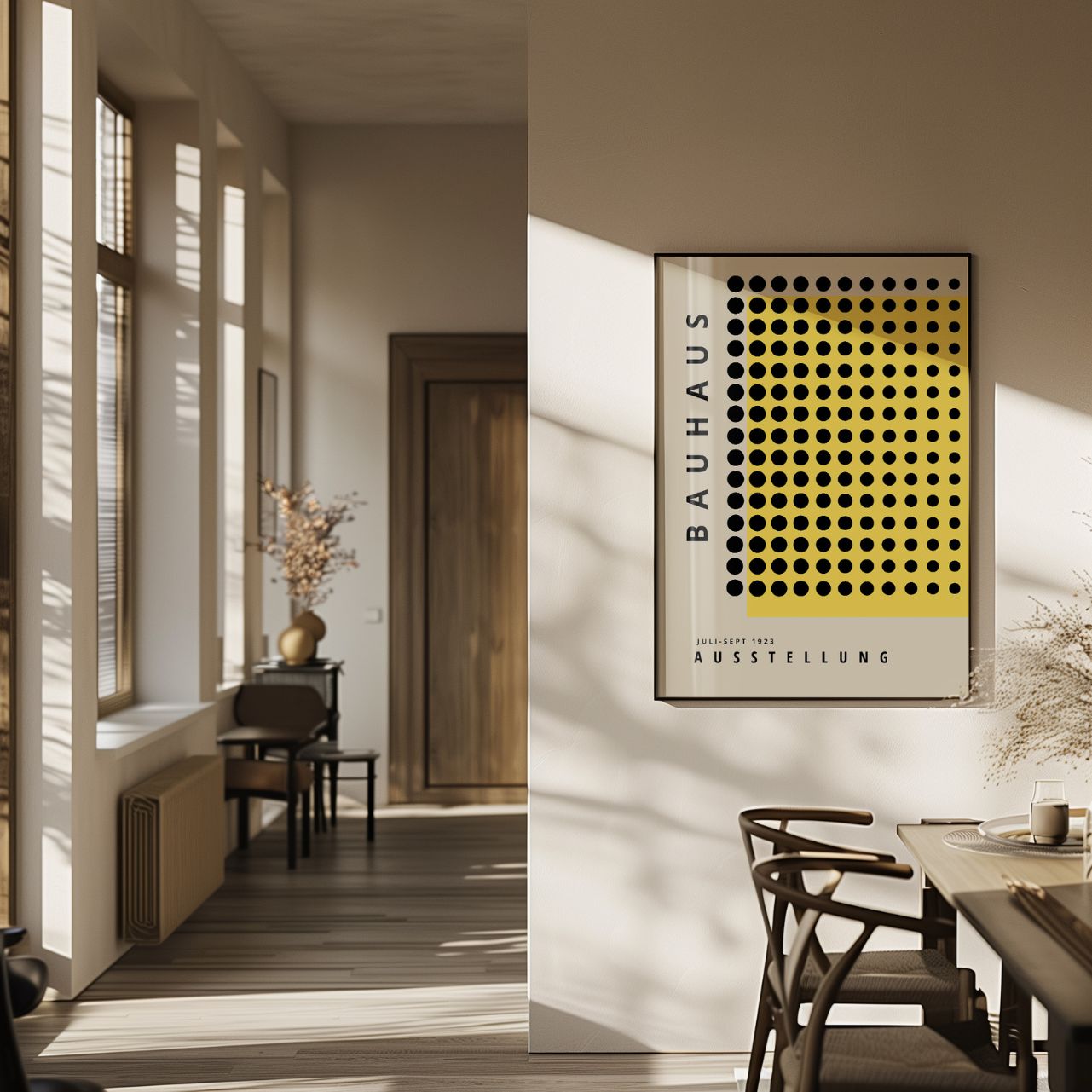Bauhaus Amarillo Preciso Póster