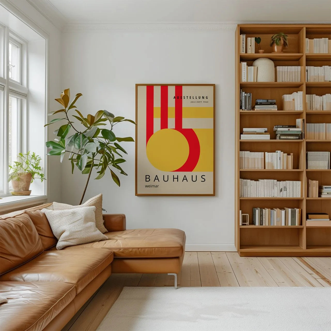 Bauhaus Rojo Amarillo Póster