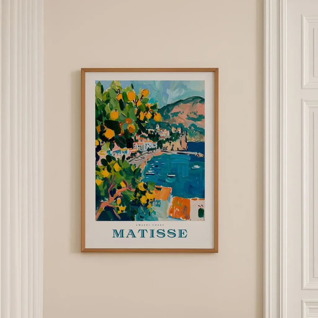 Matisse Amalfi Azul Póster