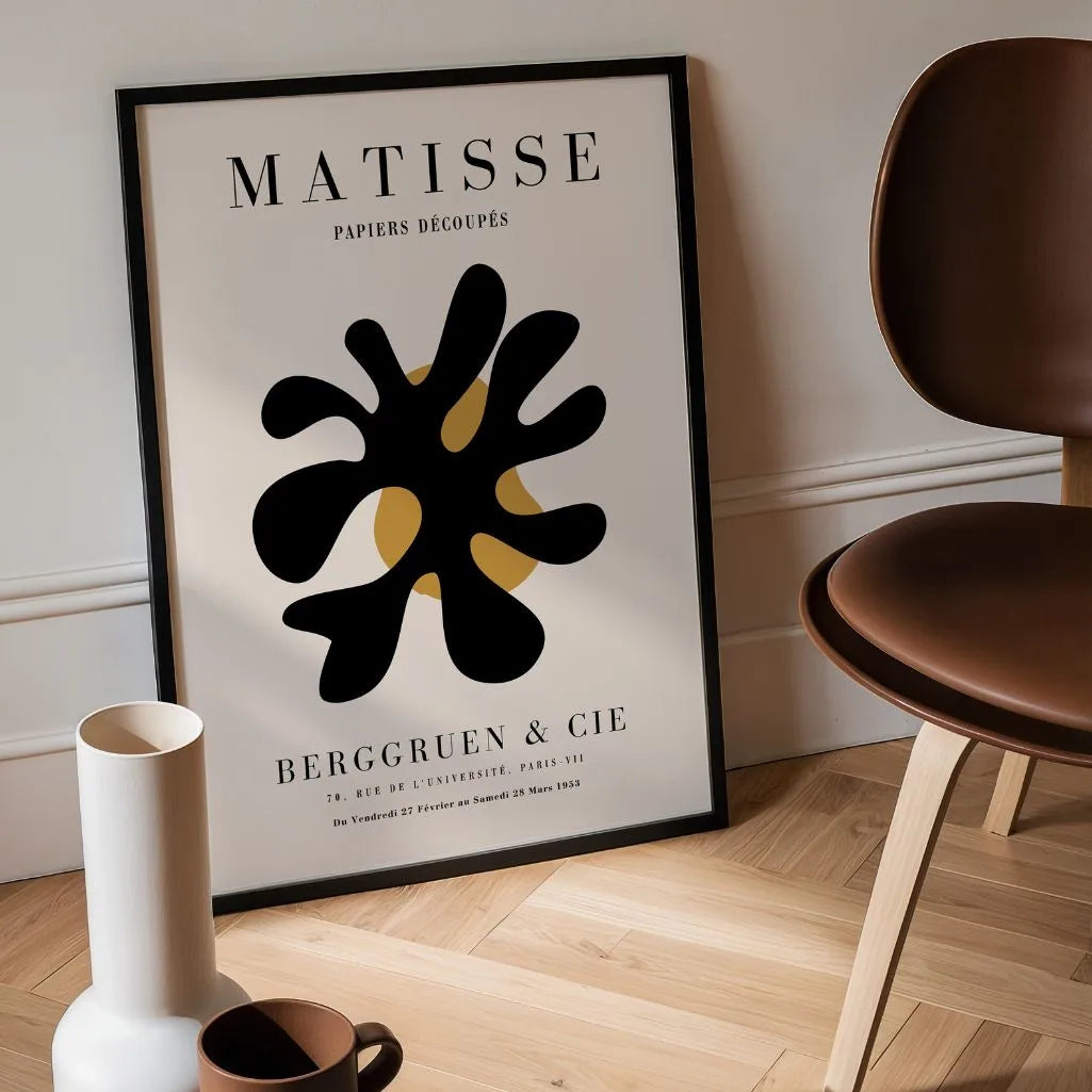 Póster Matisse Abstracción Negra