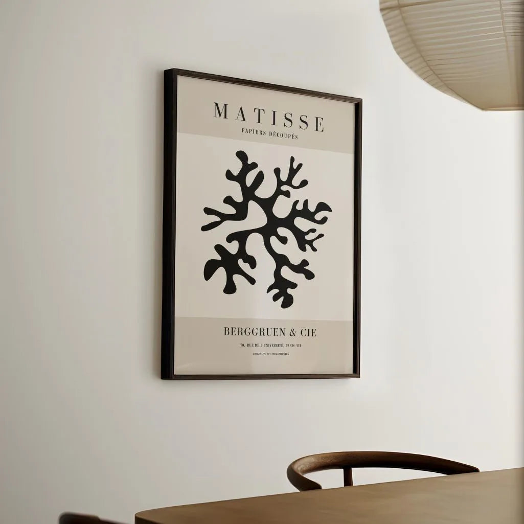 Póster Matisse Arrecife De Coral Negro