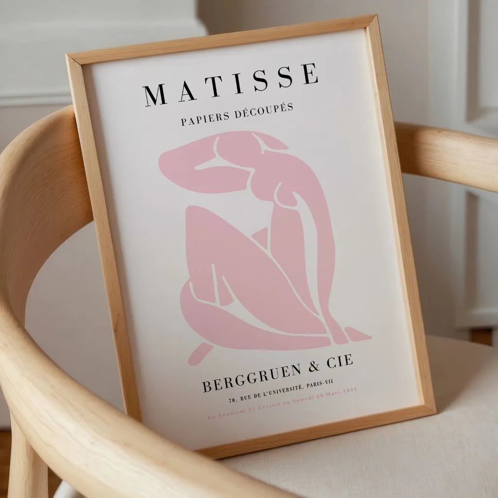 Henri Matisse Nu Bleu Edición Rosa Póster