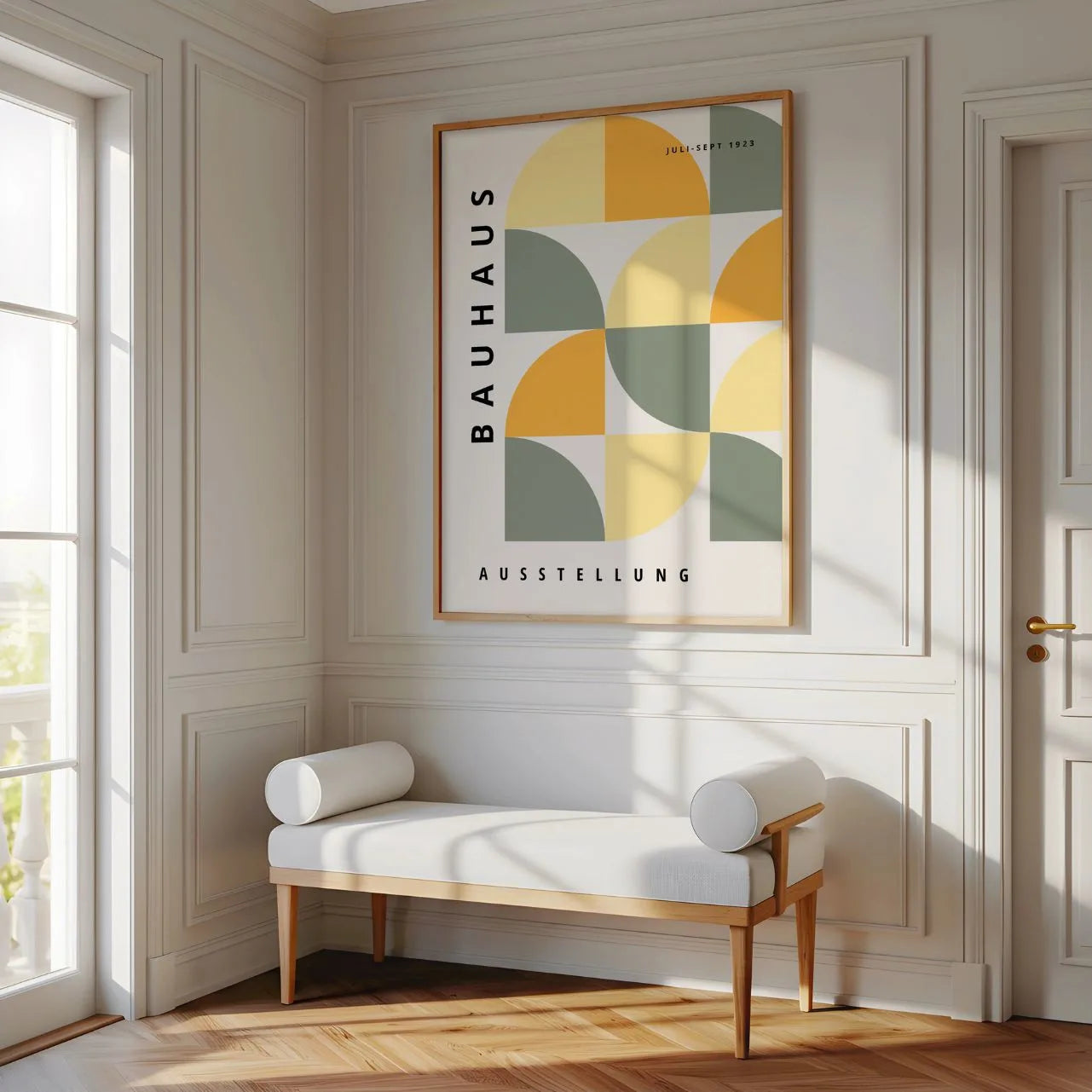 Bauhaus Pastel Suave Póster
