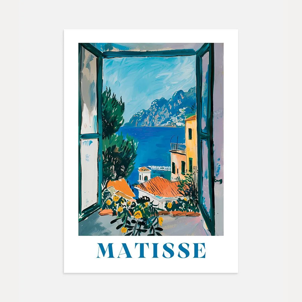 Matisse Ventana Amalfi Póster