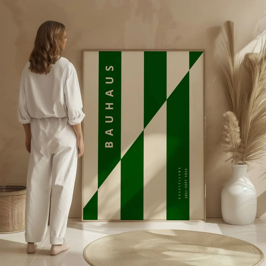Bauhaus Verde Estructura Póster