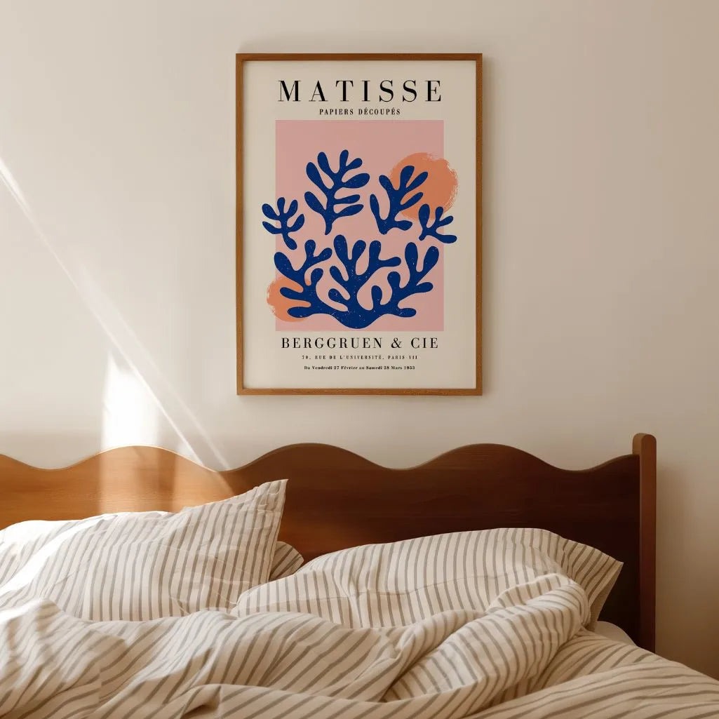 Matisse Coral Azul Póster